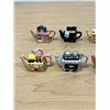Image 3 : 1996 Red Rose Time for Tea Miniature Figurines Teapots (set of 8)