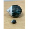 Image 2 : Nicely Done Ceramic Hedgehogs - Larger is a Coin Bank - Larger 3.5"T