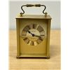 Image 1 : West German Solar Quartz Mantle Clock - started running with battery 5"T 4"W