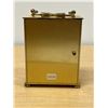 Image 4 : West German Solar Quartz Mantle Clock - started running with battery 5"T 4"W