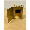 Image 5 : West German Solar Quartz Mantle Clock - started running with battery 5"T 4"W