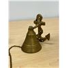Image 4 : Set of 6 Etched Brass Bells & 1 Nautical Style Brass Bell - larger is 4"