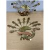 Image 2 : Copper / Brass Peacock Wall Décor - Approx: 20"W 16"T