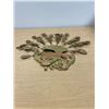 Image 4 : Copper / Brass Peacock Wall Décor - Approx: 20"W 16"T
