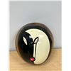 Image 4 : Unusual Modern Art Painting On Form Leather Face Mask 10.5"