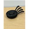 Image 1 : 4 Cast Iron Doughnut Skillets / Pans 5"