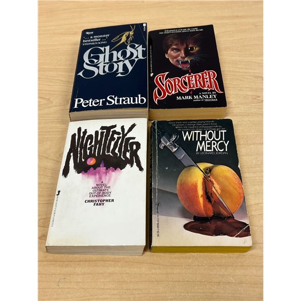 4 Thriller / Crime Suspense Paperback Books - see all photos for details