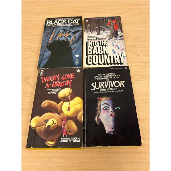 4 Thriller / Crime Suspense Paperback Books - see all photos for details