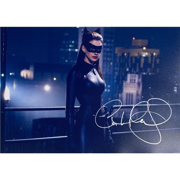 The Dark Knight Rises Anne Hathaway facsimile signed  movie photo