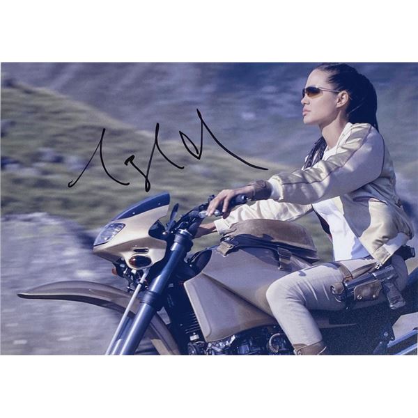 Lara Croft: Tomb Raider Angelina Jolie facsimile signed movie photo