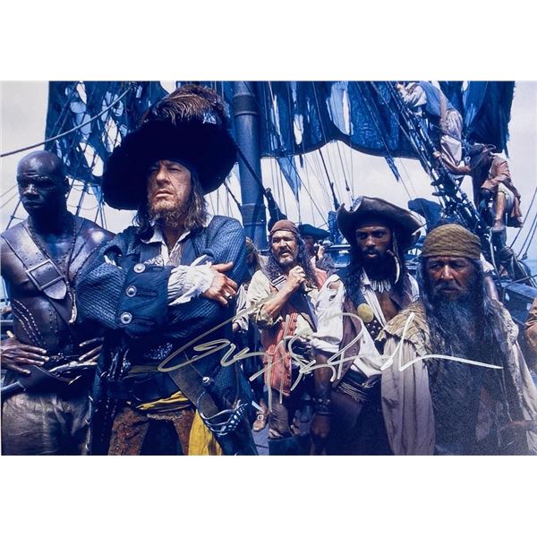 Pirates Of The Caribbean Curse Of The Black Pearl Geoffry Rush facsimile signedphoto