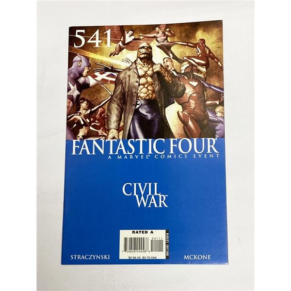 Civil War - Fantastic Four #541 - Marvel comic book