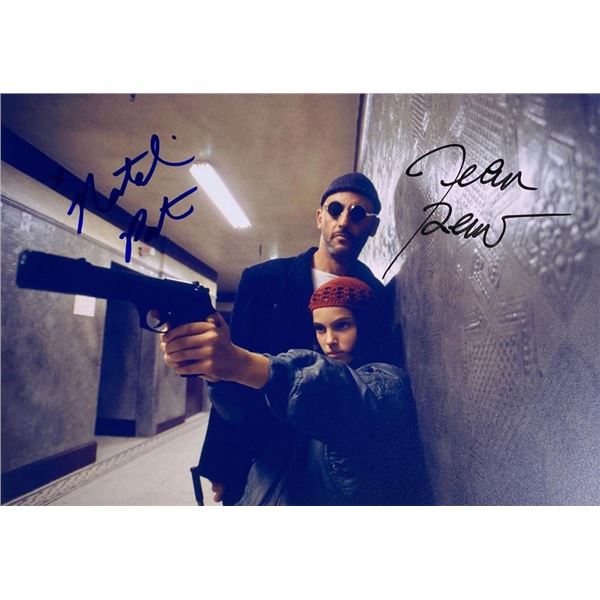 The Professional Jean Reno and Natalie Portman facsimile signed  movie photo