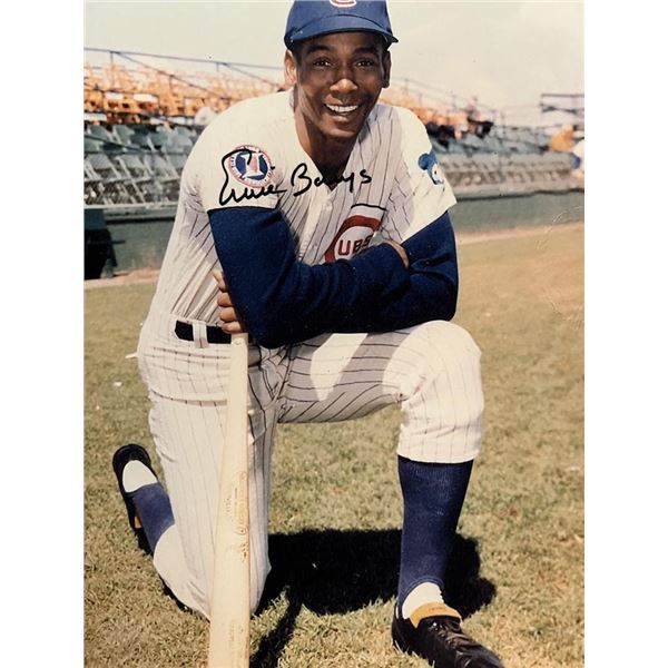 Ernie Banks facsimile signed photo