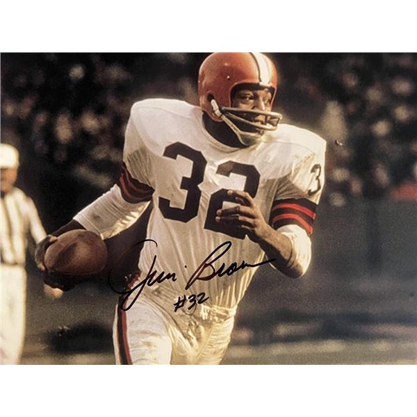 Jim Brown facsimile signed photo
