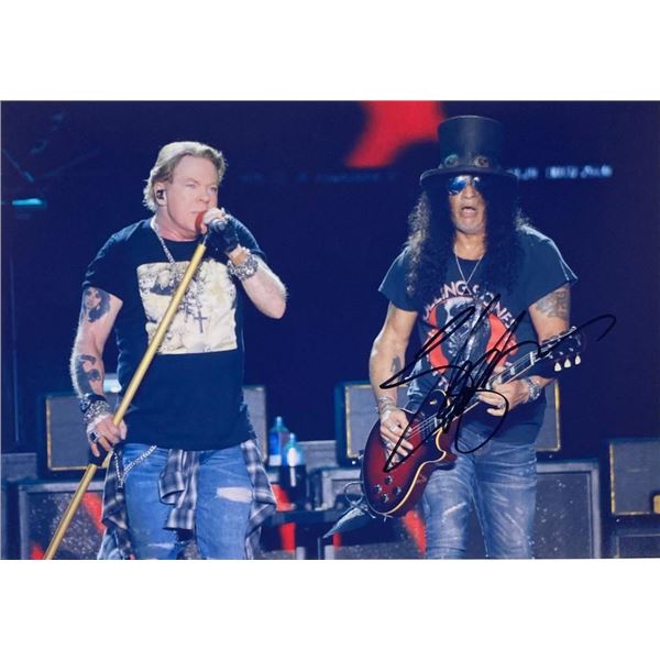 Slash facsimile signed  photo