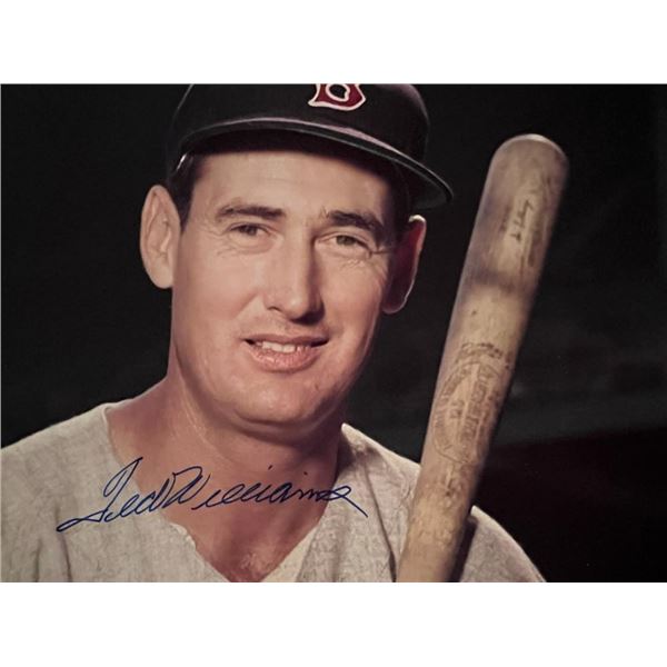 Boston Red Sox Ted Williams facsimile signed photo