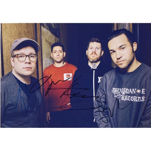 Fall Out Boy band facsimile signed  photo
