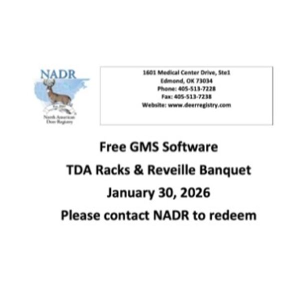 North American Deer Registry - (NADR) GMS Software