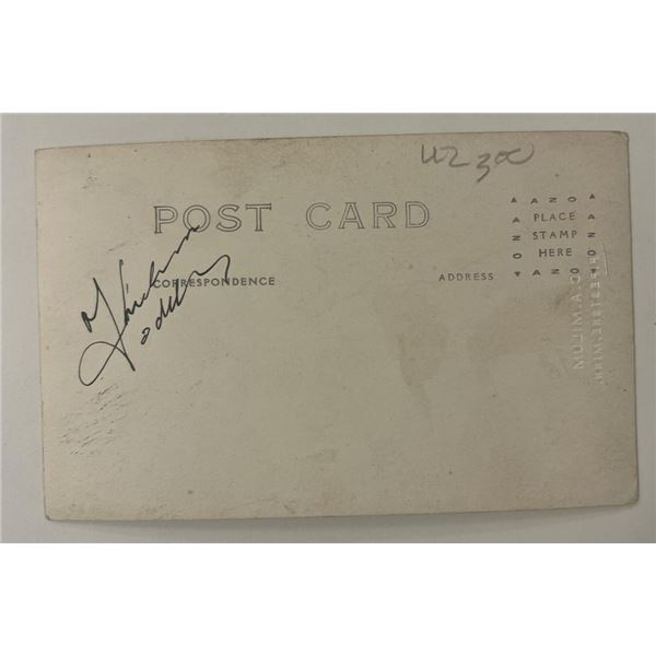 Laurel And Hardys The Bohemian Girl Thelma Todd signed post card
