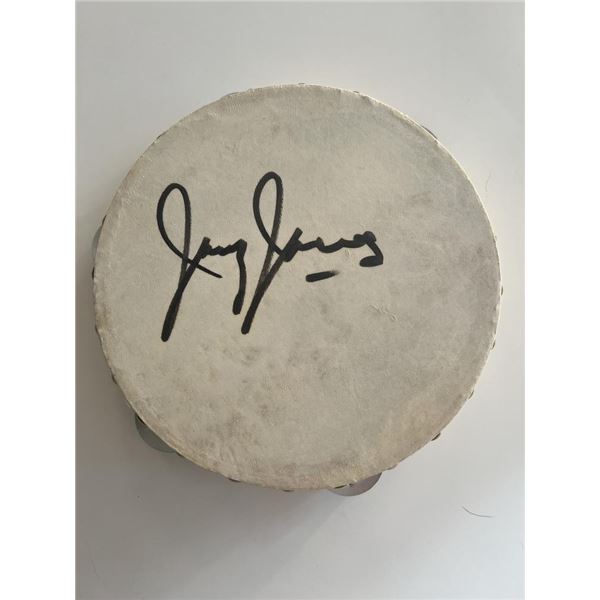 Jimmy Jones signed tambourine