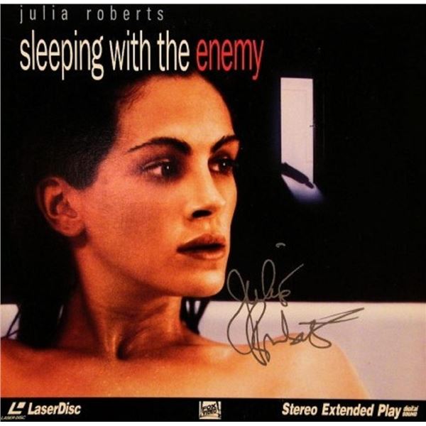 Sleeping With The Enemy Julia Roberts signed LaserDisc