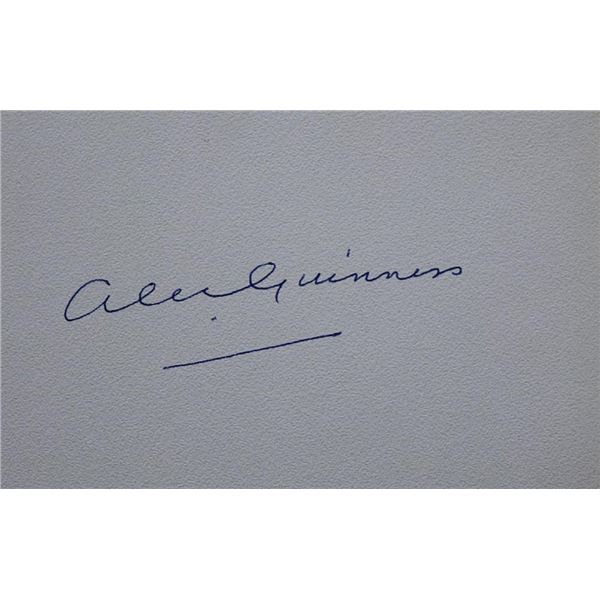 Star Wars Alec Guinness signature slip