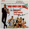 Image 1 : James Bond You Only Live Twice Cast Signed Soundtrack