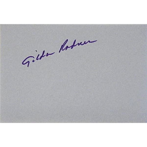 Saturday Night Live Comedian Gilda Radner signature slip