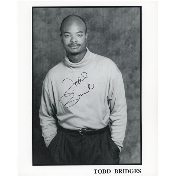 Different Strokes Todd Bridges signed photo