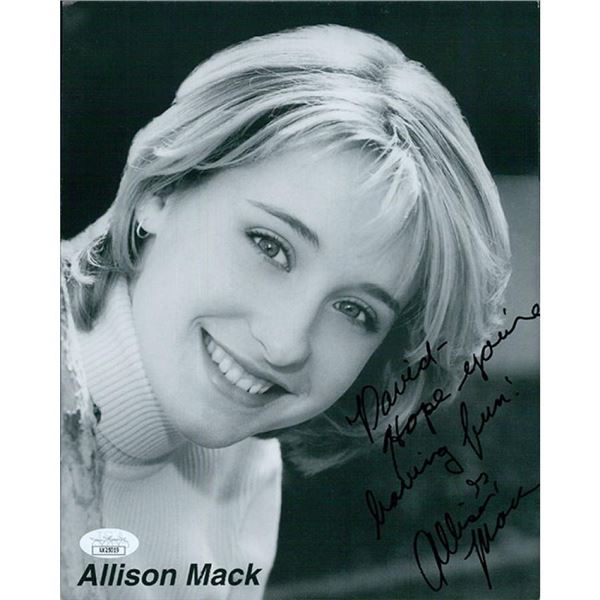Smallville Allison Mack signed photo