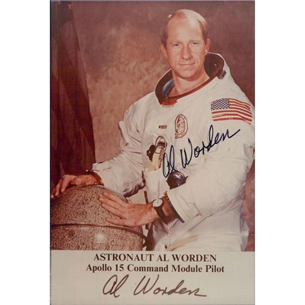 NASA Astronaut Al Worden signed photo