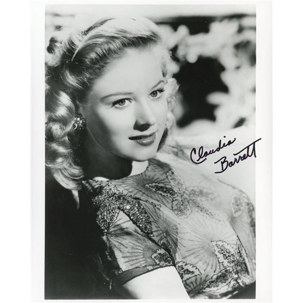 White Heat Claudia Barrett signed photo