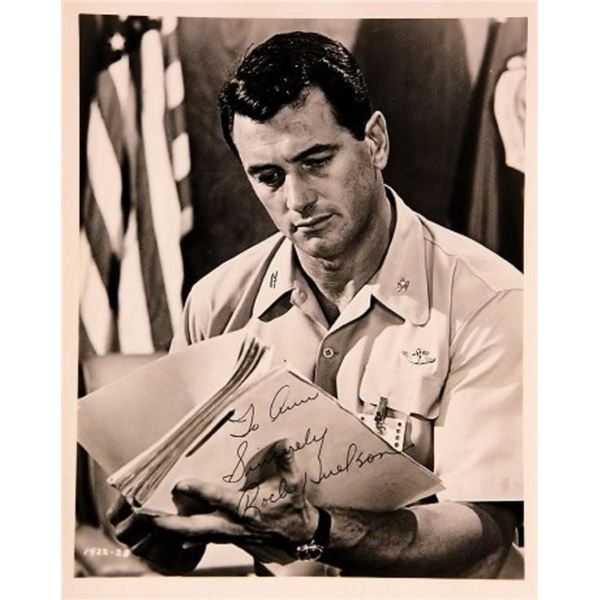 Rock Hudson signed promo photo