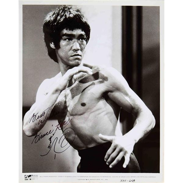 Bruce Lee signed photo