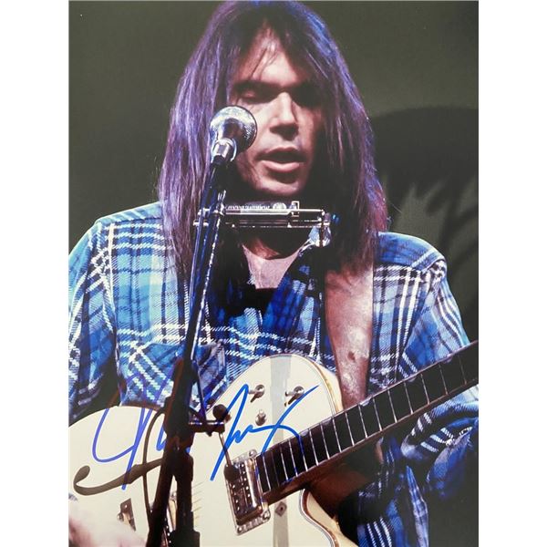 Neil Young signed photo