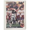 Image 1 : Chicago Bears Tom Waddle signed 1992 Fleer #50 trading card