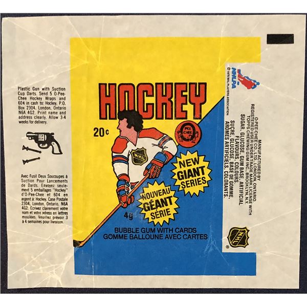 1980-81 O-PEE-CHEE HOCKEY WRAPPER