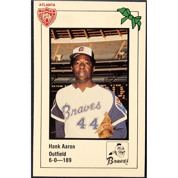 1981 ATLANTA BRAVES POLICE SET - HANK AARON (HOF)