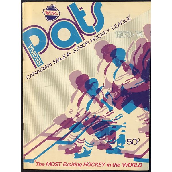 1973-74 REGINA PATS (WCHL) GAME PROGRAM