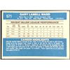 Image 2 : 1982 DONRUSS GARY WARD - SIGNED