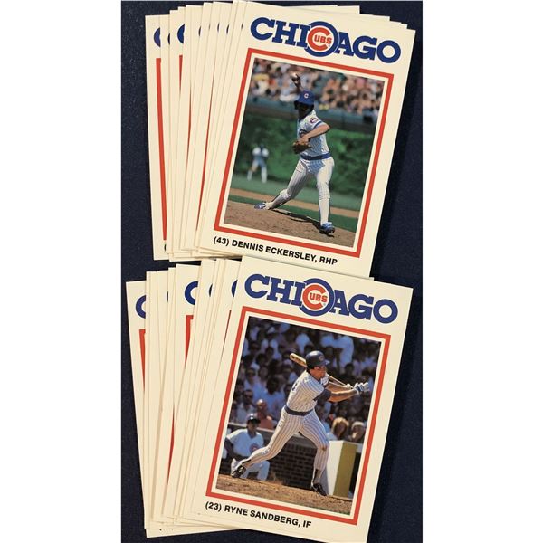 1986 GATORADE CHICAGO CUBS TEAM SET