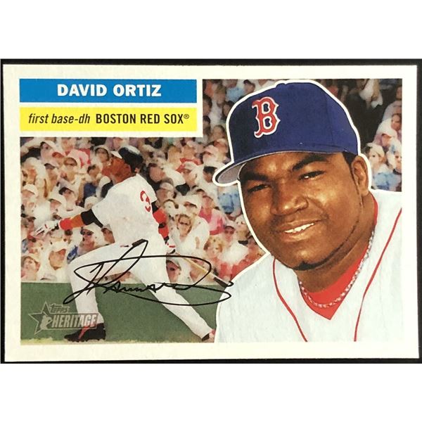 2005 TOPPS HERITAGE DAVID ORTIZ (HOF)