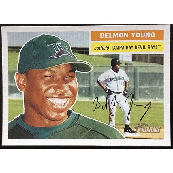2005 TOPPS HERITAGE DELMON YOUNG ROOKIE CARD