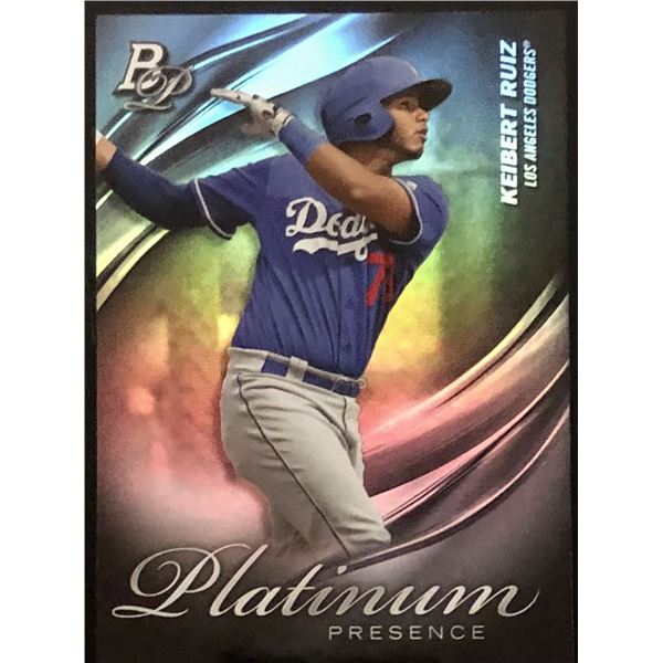 2019 BOWMAN PLATINUM KEIBERT RUIZ ROOKIE CARD