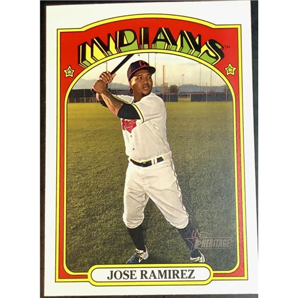2021 TOPPS HERITAGE JOSE RAMIREZ