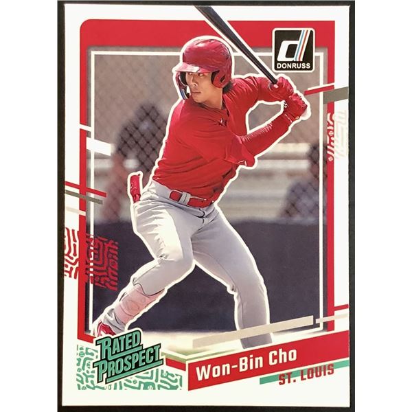 2023 DONRUSS WON-BIN CHO ROOKIE CARD