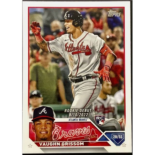 2023 TOPPS VAUGHN GRISSOM ROOKIE CARD