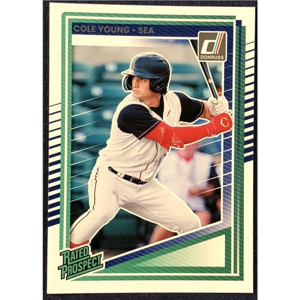 2025 DONRUSS COLE YOUNG ROOKIE CARD