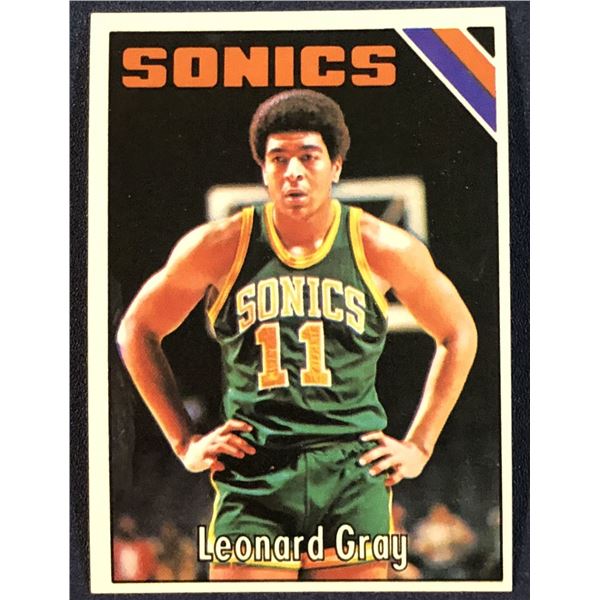 1975-76 TOPPS LEONARD GRAY ROOKIE CARD